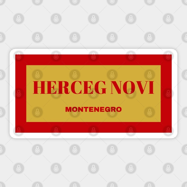 Herceg Novi City in Montenegro Flag Colors Sticker by aybe7elf